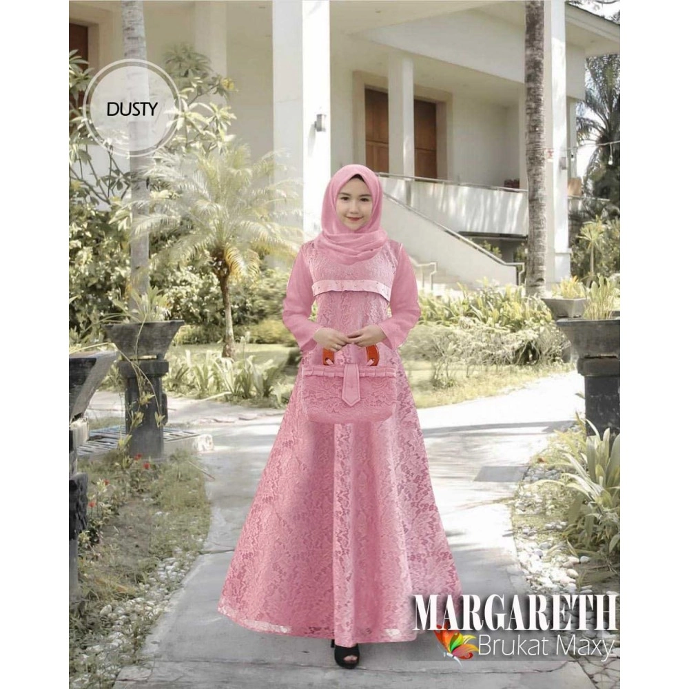 Baju Wanita Hj Maxi Margareth Jc Dusty Baju Wanita Hj Maxi Margareth Jc Dusty