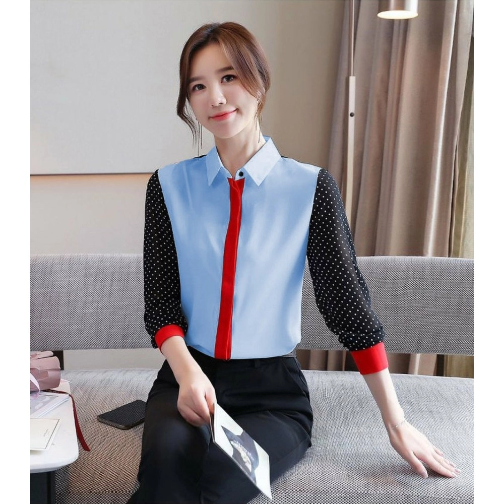 Baju Wanita Kmj Pomi Hn Blue