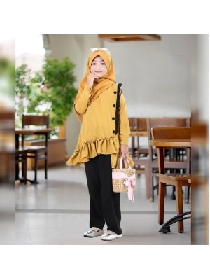 Baju Anak Kd St Enisa Fs Mustard