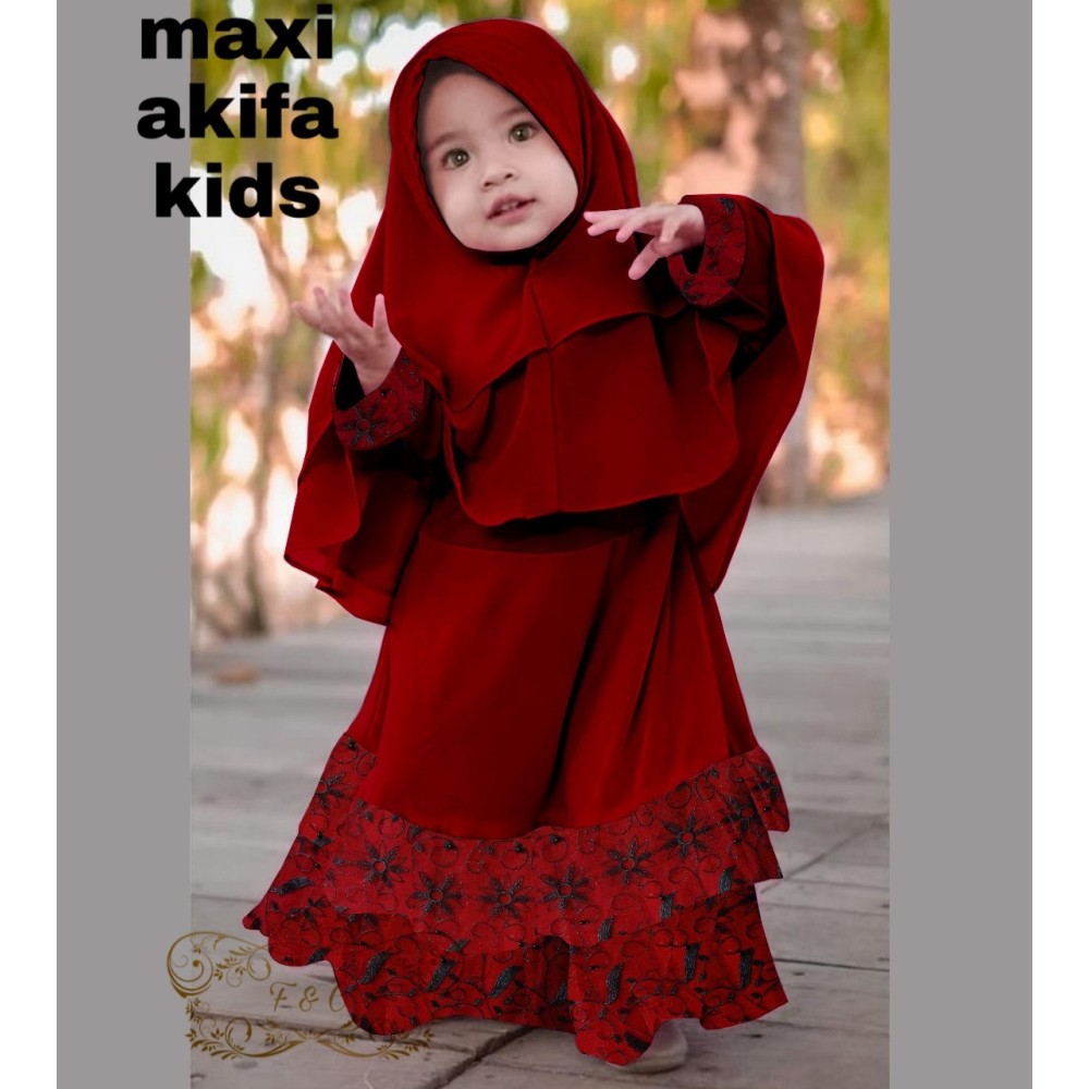 Baju Anak Kd Hj Syari Afika Ff Maroon Baju Anak Kd Hj Syari Afika Ff Maroon