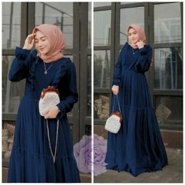 Baju Wanita Hj Maxi Laily Tile Rd Navy