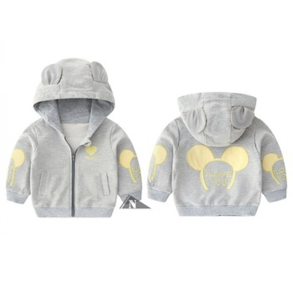 Baju Anak Kd Jkt A025 Mickey Sm Abu