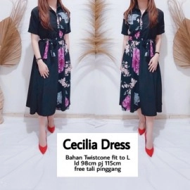 Baju Wanita Drs Cecilia Ms Hitam
