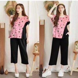 Baju Wanita Jumbo St Pevita Fh Pink