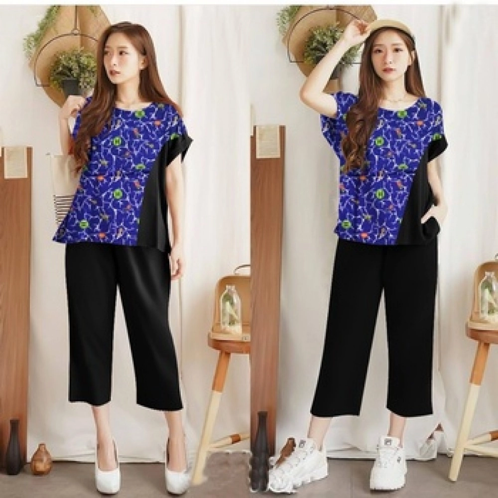 Baju Wanita Jumbo St Pevita Fh Navy