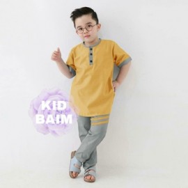 Baju Anak Kd Koko Baim Ed Mustard
