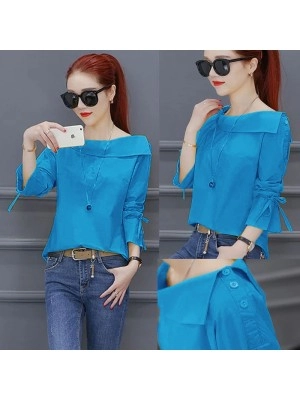 Baju Korea Top Felancy Turkis