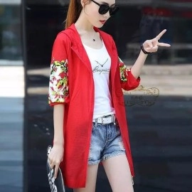 Baju Korea Tunik Jkt Hana Merah