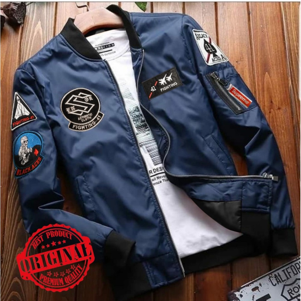 Baju Pria Jkt Bomber Fighting Pp Navy Baju Pria Jkt Bomber Fighting Pp Navy