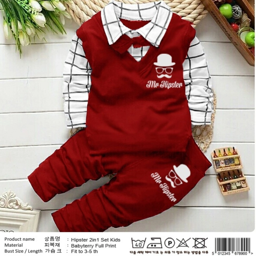Baju Anak Kd St Hipster Ch Maroon