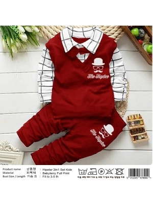Baju Anak Kd St Hipster Ch Maroon