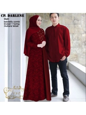 Baju Couple Cp Darlene Ff Maroon