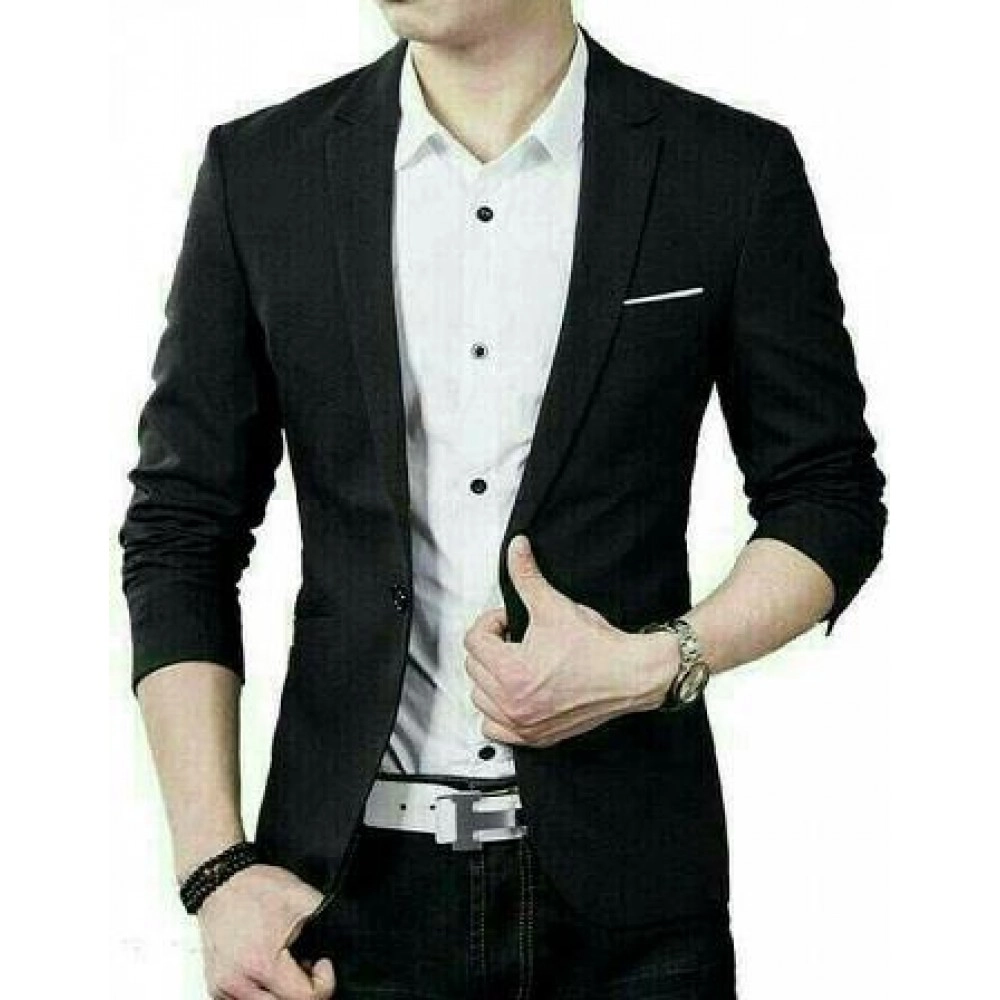 Baju Pria Blazer Man Arvian Stretch Black Baju Pria Blazer Man Arvian Stretch Black