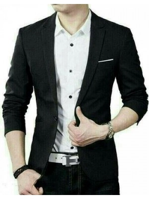 Baju Pria Blazer Man Arvian Stretch Black