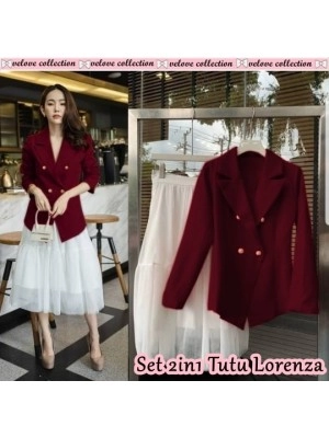 Baju Korea St Lorenza Vl Maroon