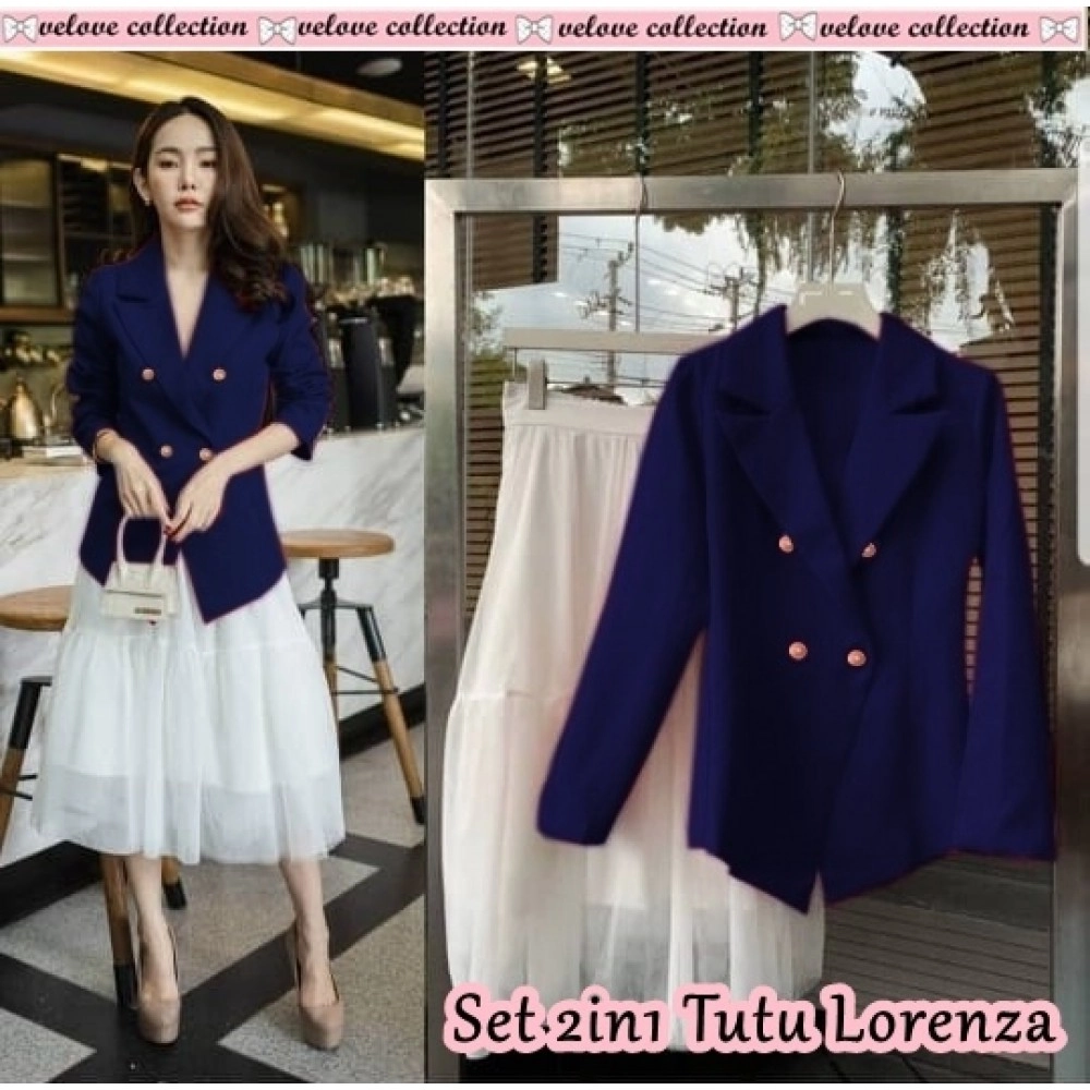 Baju Korea St Lorenza Vl Navy