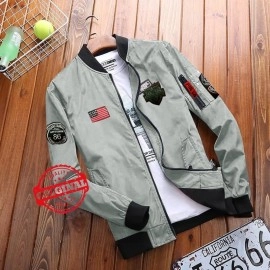 Baju Pria New Jkt Man Bomber Division Pp Abu