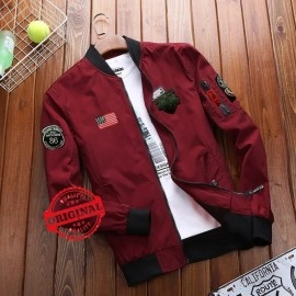 Baju Pria New Jkt Man Bomber Division Pp Maroon