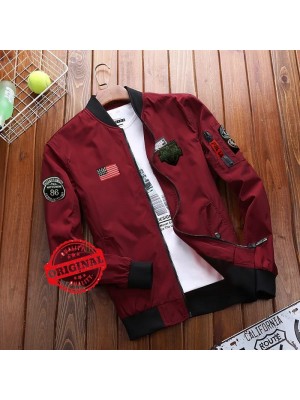 Baju Pria New Jkt Man Bomber Division Pp Maroon