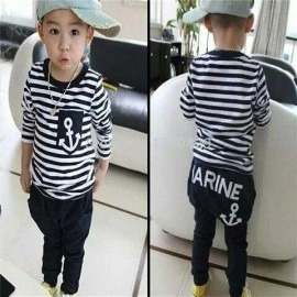 Baju Anak Kd St Long Marine Boy Vb Hitam