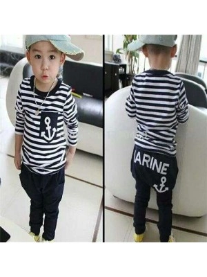 Baju Anak Kd St Long Marine Boy Vb Hitam