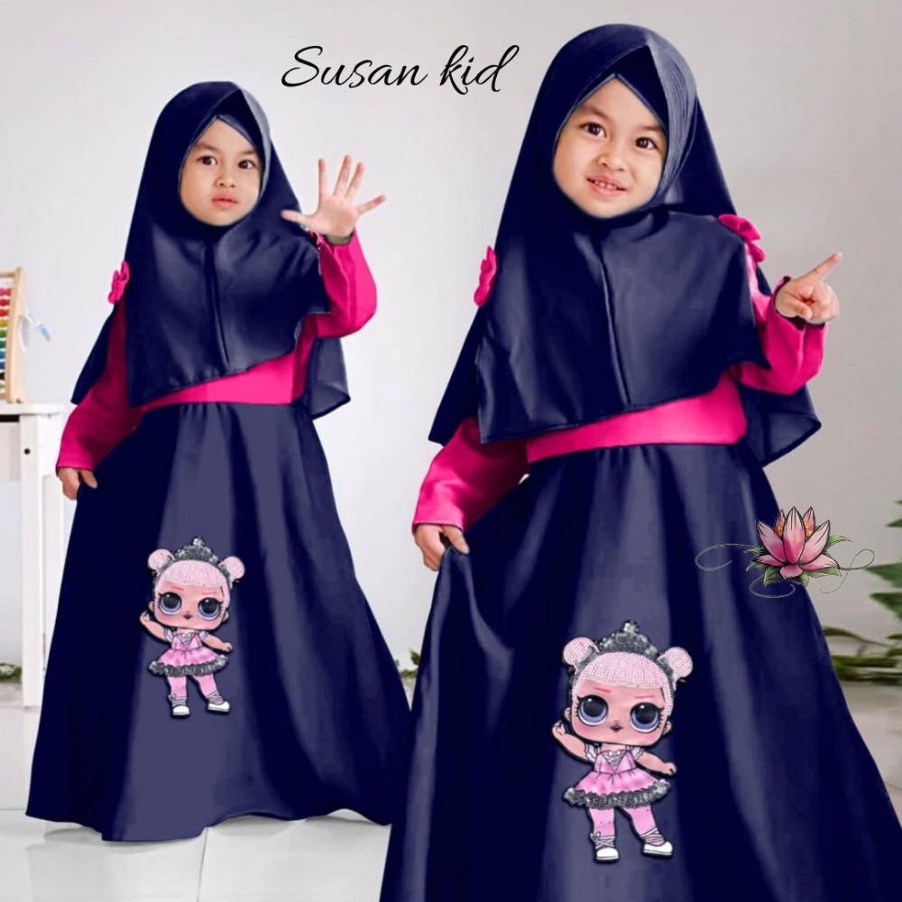 Baju Anak Kd Hj Syari Susan Ga Navy Baju Anak Kd Hj Syari Susan Ga Navy