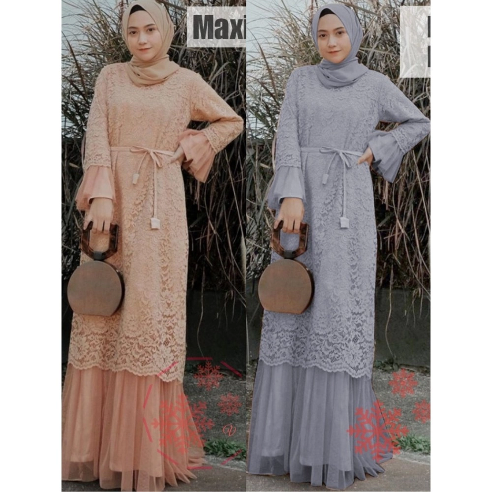 Baju Korea Hj Maxi Larky Vs