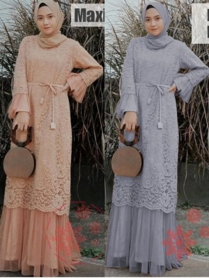 Baju Korea Hj Maxi Larky Vs