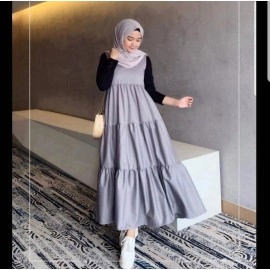 Baju Korea Overall Drs Sakura Sf Abu