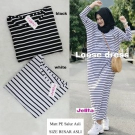 Baju Korea Long Drs Loose Sf