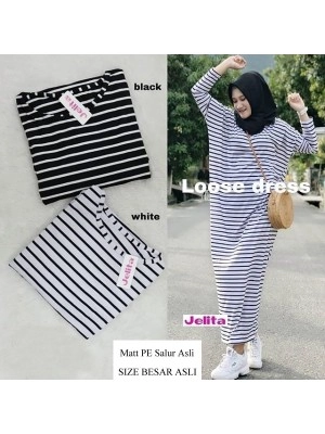 Baju Korea Long Drs Loose Sf