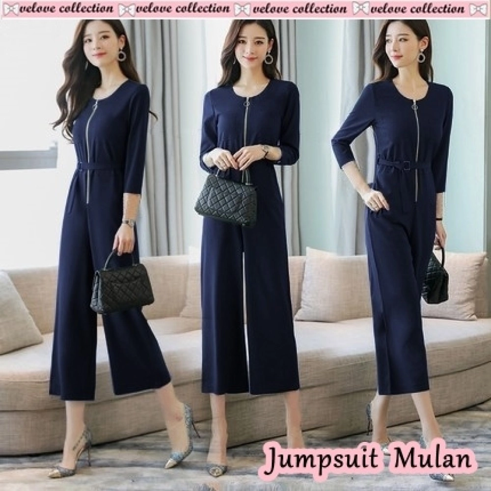 Baju Korea Js Mulan Navy