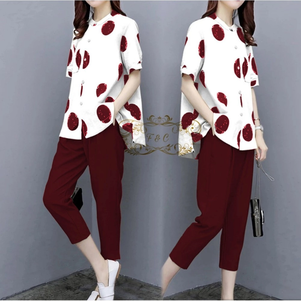Baju Korea St Sarita Ff Putihmaroon