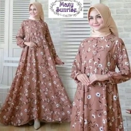 Baju Korea Hj Gamis Monalisa Sunrise Sf Choco
