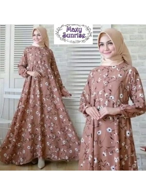 Baju Korea Hj Gamis Monalisa Sunrise Sf Choco