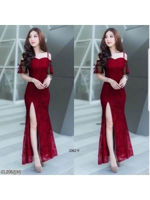 Baju Korea Drs Bronia Hn Maroon
