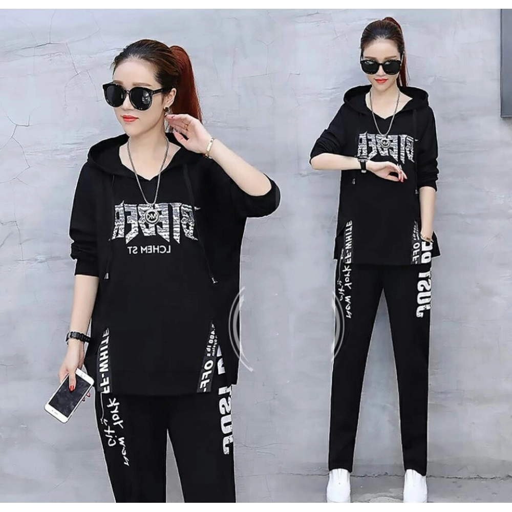 Baju Korea St Bieber Ro Black