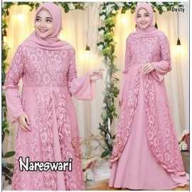 Baju Korea Hj Maxi Nareswari Fe Dusty