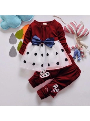 Baju Anak Kd St Ribbonbara Vb Maroon