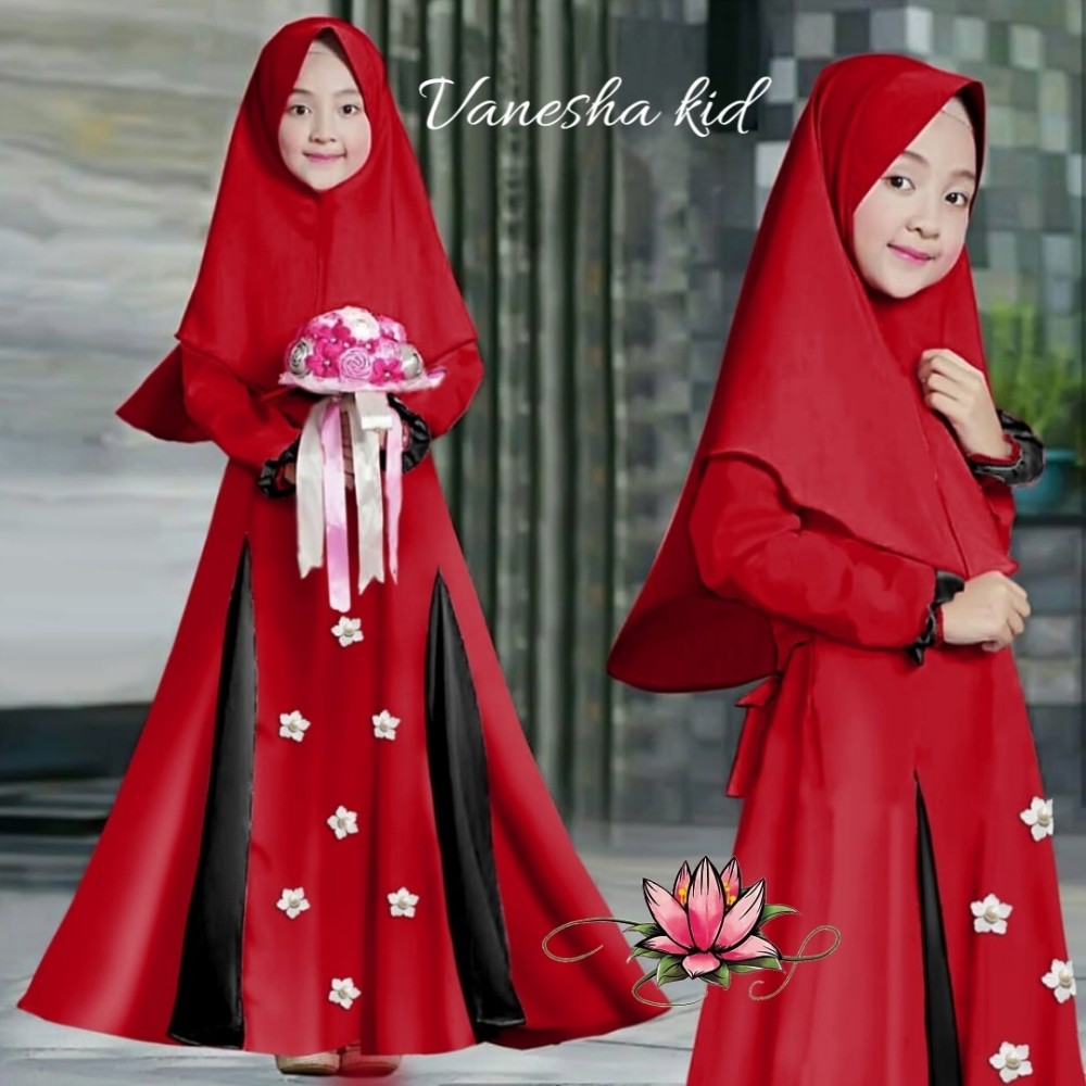 Baju Anak Kd Hn Syari Vanesha Ga Maroon Baju Anak Kd Hn Syari Vanesha Ga Maroon