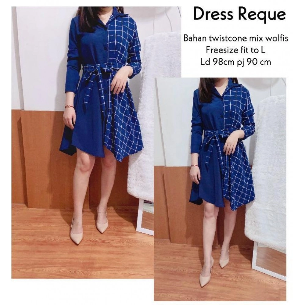 Baju Wanita Drs Reque Ms Navy