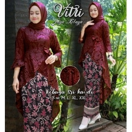 Baju Wanita St Kb Vitri Rd Maroon