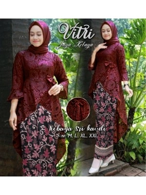 Baju Wanita St Kb Vitri Rd Maroon