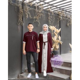 Baju Couple Cp Sinha Rd Maroon