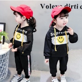 Baju Anak St Hoodie Supreme Ch Hitam