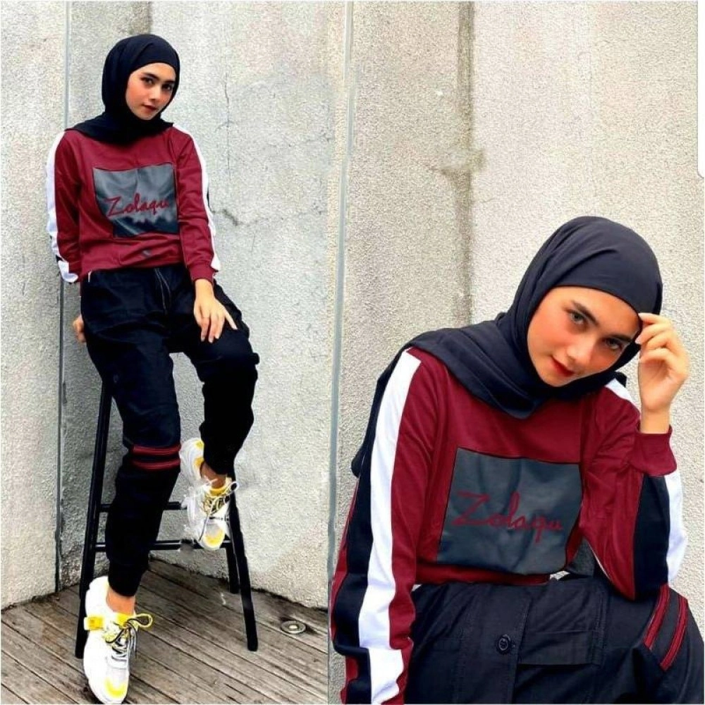 Baju Wanita St Giska Ra Maroon