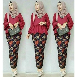Baju Wanita St Kb Rafika Maroon