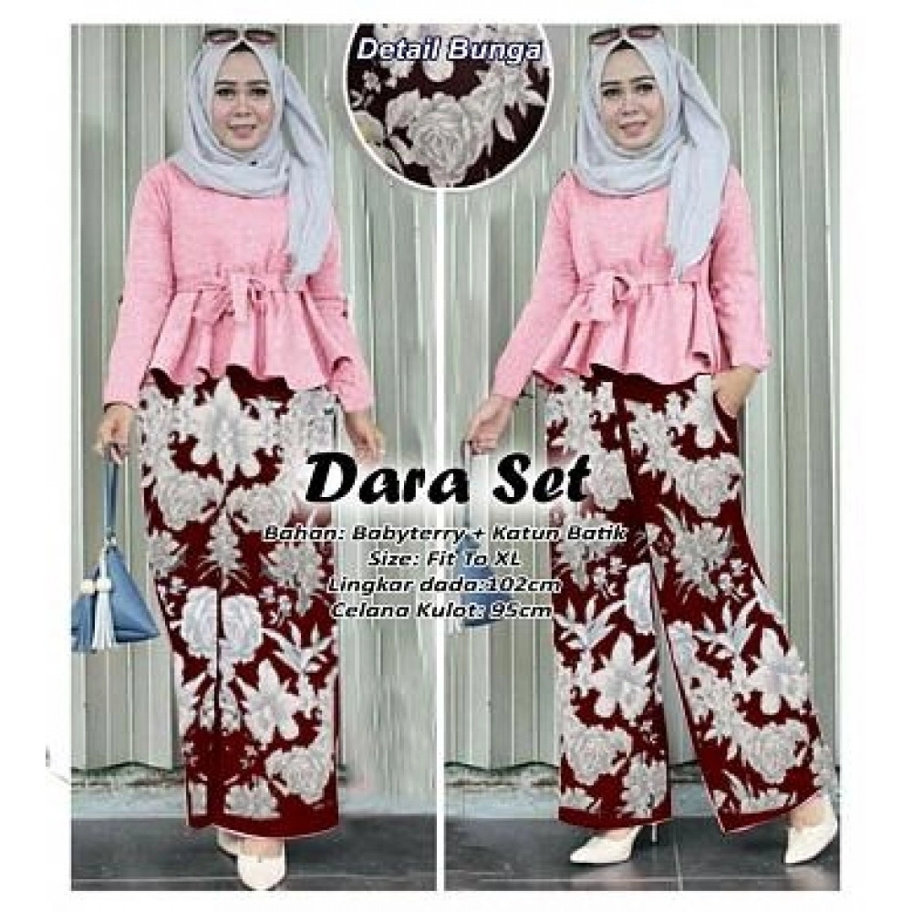 Baju Wanita St Dara Batikfull Pink