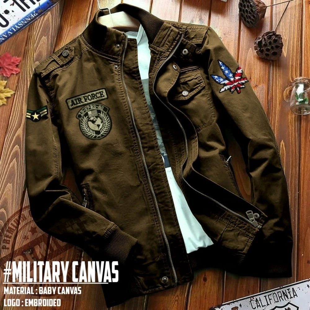 Baju Pria Jkt Military Jc Coklat