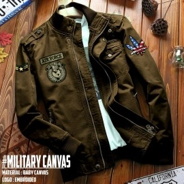 Baju Pria Jkt Military Jc Coklat